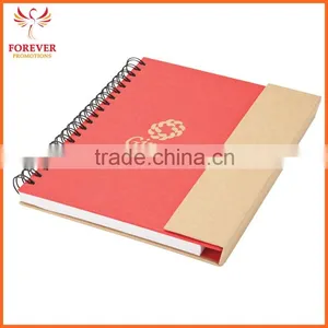 Eco Recycled Sticky Notebook With Magnet Closure Custom Logo 80 Sheets White Paper Spiral Binding thumbnail-5