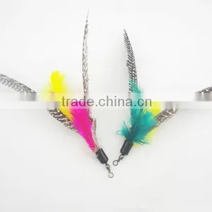 Cat Kitten Toy Feather Tiggerling Tickerling Tickle Stick Dangling Fur Toy thumbnail-5