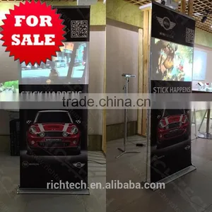 Retractable Exhibition Stand With Aluminum Profile and Projection Film for Events, Super Market, Exhibition thumbnail-1
