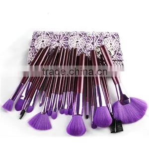 22 Pcs Fashion Design Pink Cosmetic Brush Sets thumbnail-2