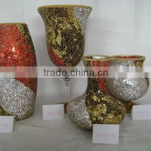 Glass Mosaic Vase thumbnail-1