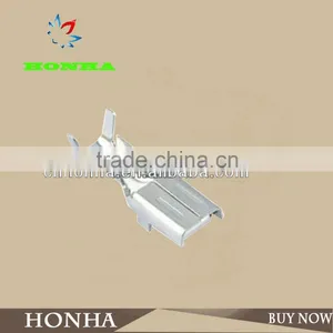 Wire Crimp Terminal for Stamping Wire Reeled Connecting Part DJ621-4.8B Automotive Tinned Spade Power Cable Terminal Lugs thumbnail-1