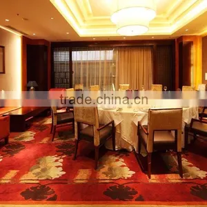 Fire-resistant Woven Carpet With Logo for Hotel Restaurant thumbnail-1