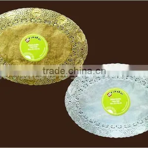 Colored Oval Alumunium Foil Paper Doilies thumbnail-1