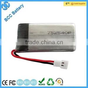 High Quality Toy Helicopter Battery 752540 rc Lithium Battery thumbnail-1