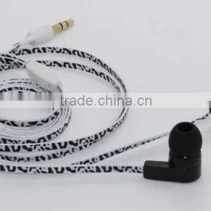 Printing Wire In-ear Earphone Colorful Cable Earphones for Laptop Computer thumbnail-1