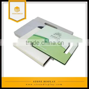 Durable Stone Cardboard Display Book/folder With Handle/cover Page Design thumbnail-1