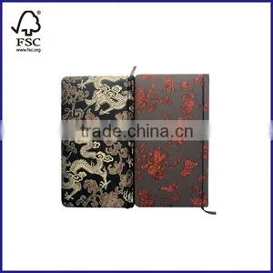 2 Subject Hardcover Notepad/diary College Ruled Fabric Cover thumbnail-2