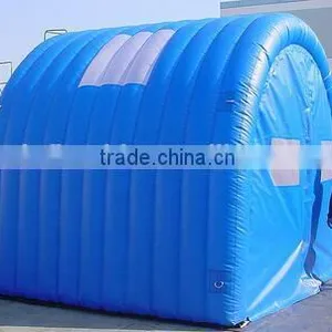 10ftWx10ftLx10ftH Blue Inflatable Tunnel Tent With Windows Inflatable Garage Tent Inflatable Event Tent thumbnail-1