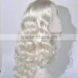 Pretty Long Kinky Curls Wig Synthetic Blond Costume Wig N266 thumbnail-2