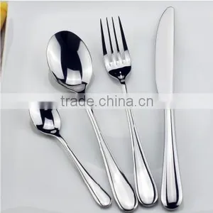 Steak Fork and Spoon 4pcs Set Stainless Steel Cutlery Stainless Steel Cutlery Polishing Cutlery thumbnail-1