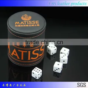 Biggest Supplier in Shenzhen Leather Custom Dice Cup thumbnail-1