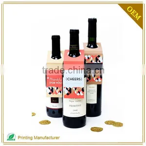 Wholesale Cheap Custom Paper Bottle Neck Hang Tag With High Quality thumbnail-3