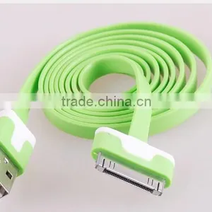 Usb 2.0 Cable,noodle Flat Data Cable for Iphone 4 thumbnail-1