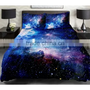 Blue 3D Bedding Sets Silver Grey Bedclothes Big Flower Bed Linens 3d Duvet Cover Set thumbnail-2
