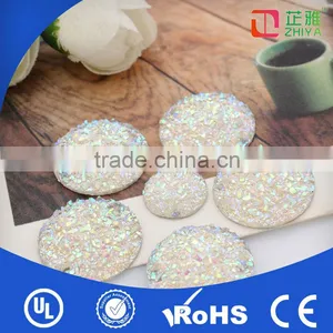 Cheapest White Color Druzy Cabochon Crystal Sew on Stones for Decoration thumbnail-1