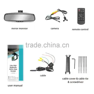 Car Reverse Mirror Monitor With 4.3 Inches LCD Screen Auto-dimming thumbnail-5