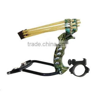 Powerful Slingshot 3 Rubber Bands Folding Wrist Hunting Slingshot thumbnail-1