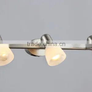2015 Hot Sales Traditional Spot Light With Amber Glass /cloud White Glass and Satin Nicekel 3 Light for Picture Light thumbnail-1