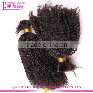 Cheap Wholesale Bulk Hair for Braiding Curly Unprocessed 100% Human Bulk Hair thumbnail-5