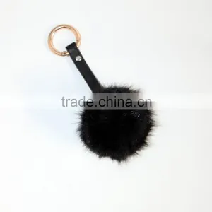 FB2 Wholesale Fur Ball Key Chain thumbnail-1