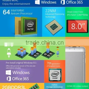 8 Inch Windows 8 Tablet PC With Intel CPU thumbnail-3