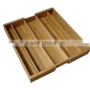 Bamboo Extensible Cutlery Tray thumbnail-1