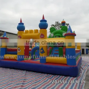 2016 Giant Inflatable Game Park 10mx6m Inflatable Entertainment City With Large Slide Inflatable Jumping Zone thumbnail-5