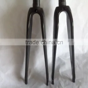Factory Directly Selling Cheap Fixed Gear Carbon Fork,700C V Brake Sterred Carbon Road Bike Fork thumbnail-3