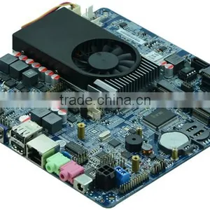 12V DC Motherboard With Fan Mini Itx Ethernet Motherboard for Industrial Offices Use thumbnail-1