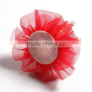 High Quality Wholesale Organza Crown,shinny Lace Flower thumbnail-5