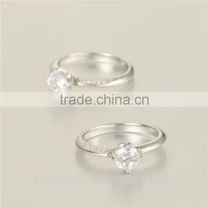 925 Latest Simple Design Ladies Coustume Jewelry Italian Silver Rings thumbnail-4
