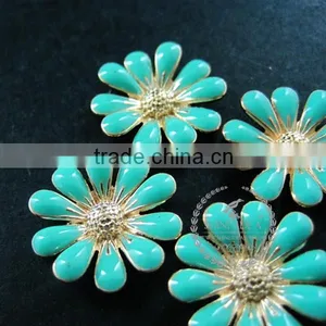18mm Blue Flower Cabochon Setting Pendant Charm DIY Supplies Findings 1800146 thumbnail-4