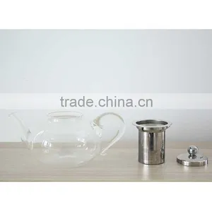 600ml Glass Water Pot Teapot With Stainless Steel Infuser Handmade Glassware N6511 thumbnail-3