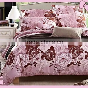 3D 100% Polyester Fabric Printed Textile Fabric and Fine Woven Bedsheet thumbnail-3