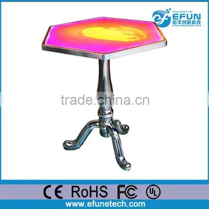 Rechargeable Battery Led Art Liquid Bar Table Top,interactive Liquid Lighted Bar Table thumbnail-5