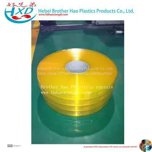 Anti-insect Flexible Transparent Ribbed Vinyl Plastic PVC Strip Curtain thumbnail-2