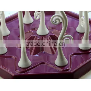 Portable Kitchen Table Cup Holder Tray Glass Coffee Cup Holder thumbnail-5