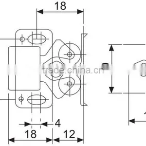 Kitchen Cabinet Cupboard Door Ball Double Roller Catch thumbnail-2