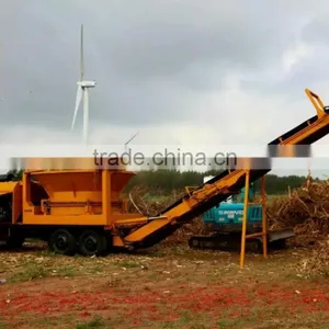 Towable 380-420HP 30-40Tons/hr Biofuel Chipper Shredder thumbnail-1