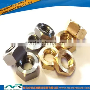 DIN EN GB Q235 304 316 Stainless Steel Hex Nuts of Hardware Fasteners thumbnail-1