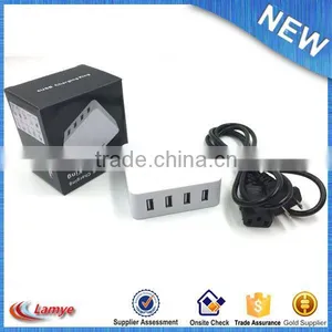Home Appliance Portable Mini Multi 4 Usb Port Wall Charger for Phone thumbnail-4