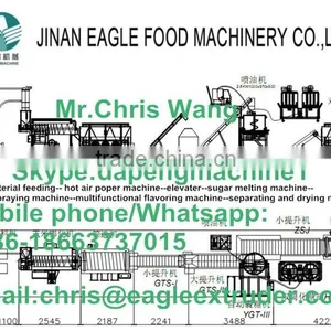Automatic Popcorn Machine Production Line Cheese Flavored Energy Saving Stainless Steel for Sale thumbnail-3
