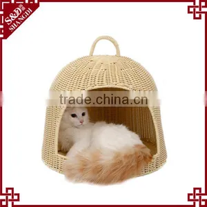 S&D Pet Accessories Handmade Lovely Sofa Shaped Rattan Dog Bed Pet Bed thumbnail-6