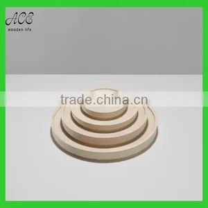 Round Shape Wooden Serving Tray thumbnail-1