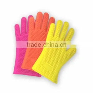 HOT ! Durable Kitchen Five Fingers Silicone Glove / Silicone Oven Glove /silicone Heat Resistant Glove thumbnail-1