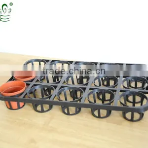Cheap Plastic Flower Pot Carry Tray With 15holes thumbnail-1