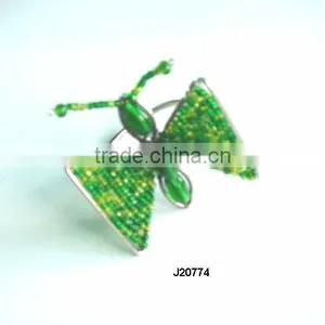 Glass Bead Napkin Ring Available in Other Colours thumbnail-1