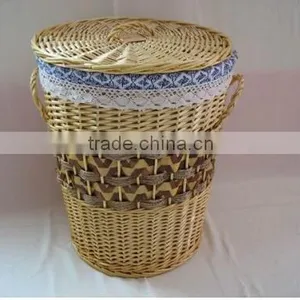 2017 Wicker Craft Round Laundry Basket thumbnail-1