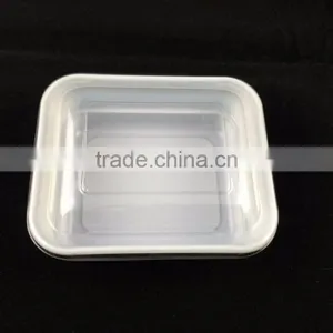 Disposable Salad Dish With Lid, PS Dish With PET Lid thumbnail-1